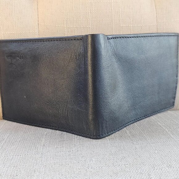 Leather Cardholder Wallet Billfold Handmade Bifold Purse Made in Pakistan - Picture 5 of 12